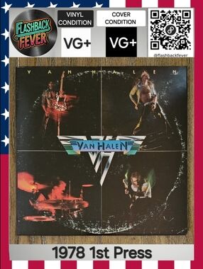 VAN HALEN•Van Halen•1978 US (#BSK 3075) Goldisc, 1st Pressing